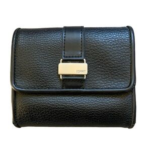 Esprit Classic Black Wallet with Silvertone Hardware coin pouch ID Slot